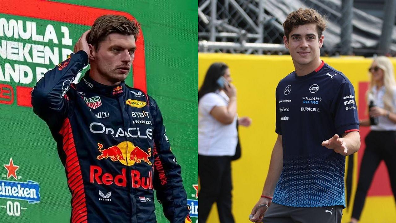 Max Verstappen(L), Franco Colapinto(R)