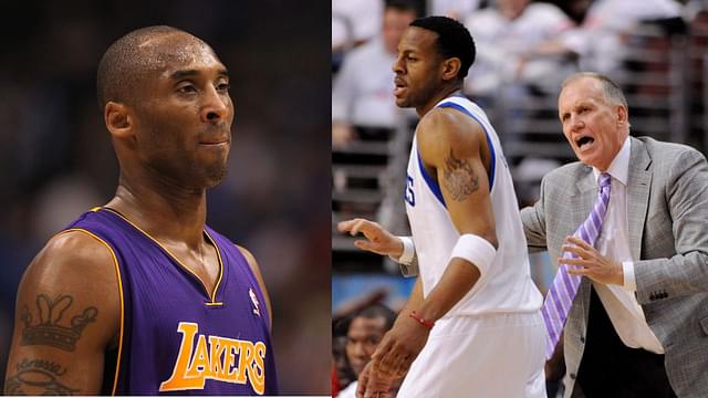 Kobe Bryant (L) and Andre Iguodala (R)