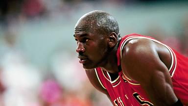 Chicago Bulls guard Michael Jordan (23) against the Portland Trail Blazers during the 1992 season at Memorial Coliseum