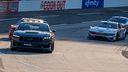 Pace car leads the field out of turn two during the Xfinity 500 at Martinsville Speedway.