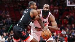 Houston Rockets guard Jalen Green (4) defends against Los Angeles Clippers guard James Harden (1) during the first quarter at Toyota Center.