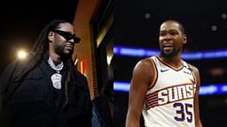 2 Chainz (L) and Kevin Durant (R)