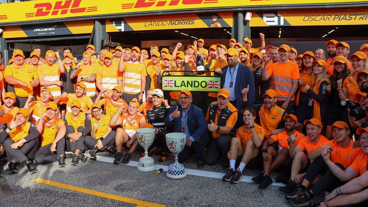 August 25, 2024, Zandvoort, Netherlands: LANDO NORRIS wins the 2024 Dutch Grand Prix, podium