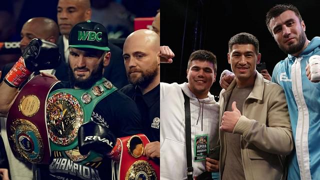 Artur Beterbiev (L) Dmitry Bivol (R)