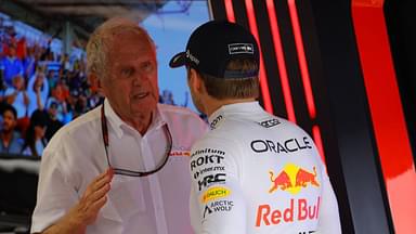 In the picture Head of Motorsport Dr Helmut Marko Oracle Red Bull Racing , Max Verstappen NLD , Oracle Red Bull Racing