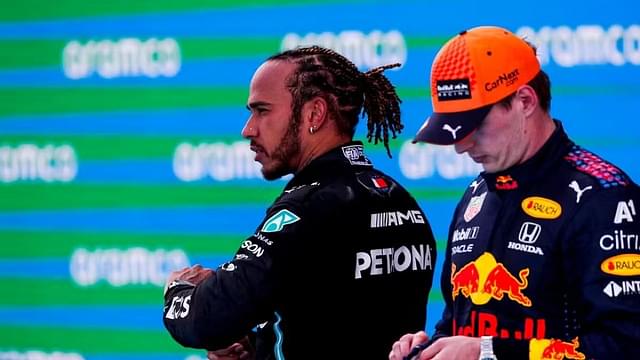 Lewis Hamilton(L), Max Verstappen(R)