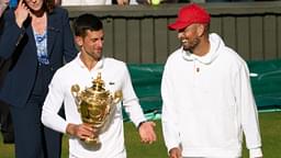 Novak Djokovic (L) and Nick Kyrgios (R)