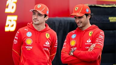 Charles Leclerc Scuderia Ferrari HP, Monaco, 16 , Carlos Sainz Scuderia Ferrari HP, Spain, 55 , USA, Formula 1 World Championship, Grand Prix of the United States of America, Circuit of the Americas Austin