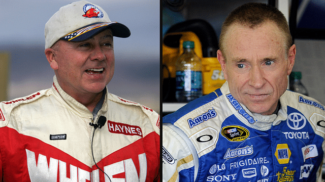 Geoff Bodine (left) and Mark Martin.