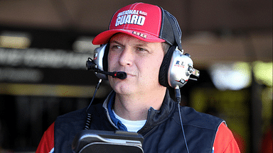 NASCAR Sprint Cup Series crew chief Steve Letarte looks on from the garage during practice for the AAA 400 at Dover International Speedway.