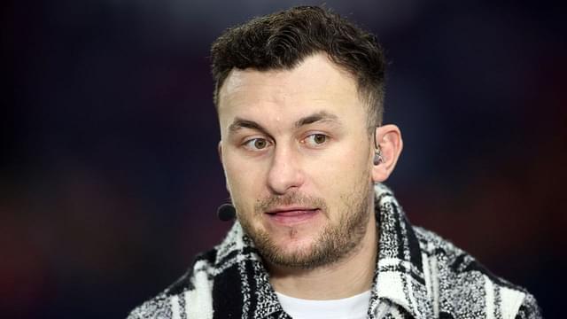 SEC Network announcer Johnny Manziel looks on prior to the SEC Championship game between the Georgia Bulldogs and the LSU Tigers at Mercedes-Benz Stadium.