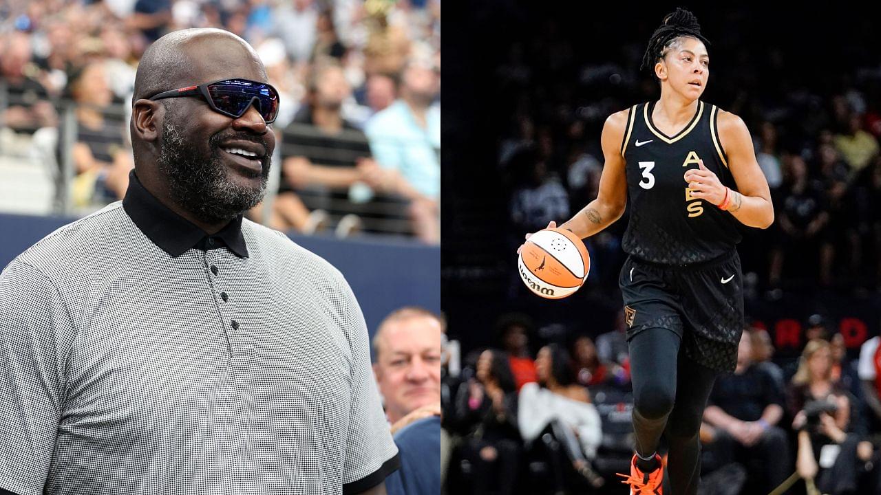 Shaquille O'Neal (L), Candace Parker (R)