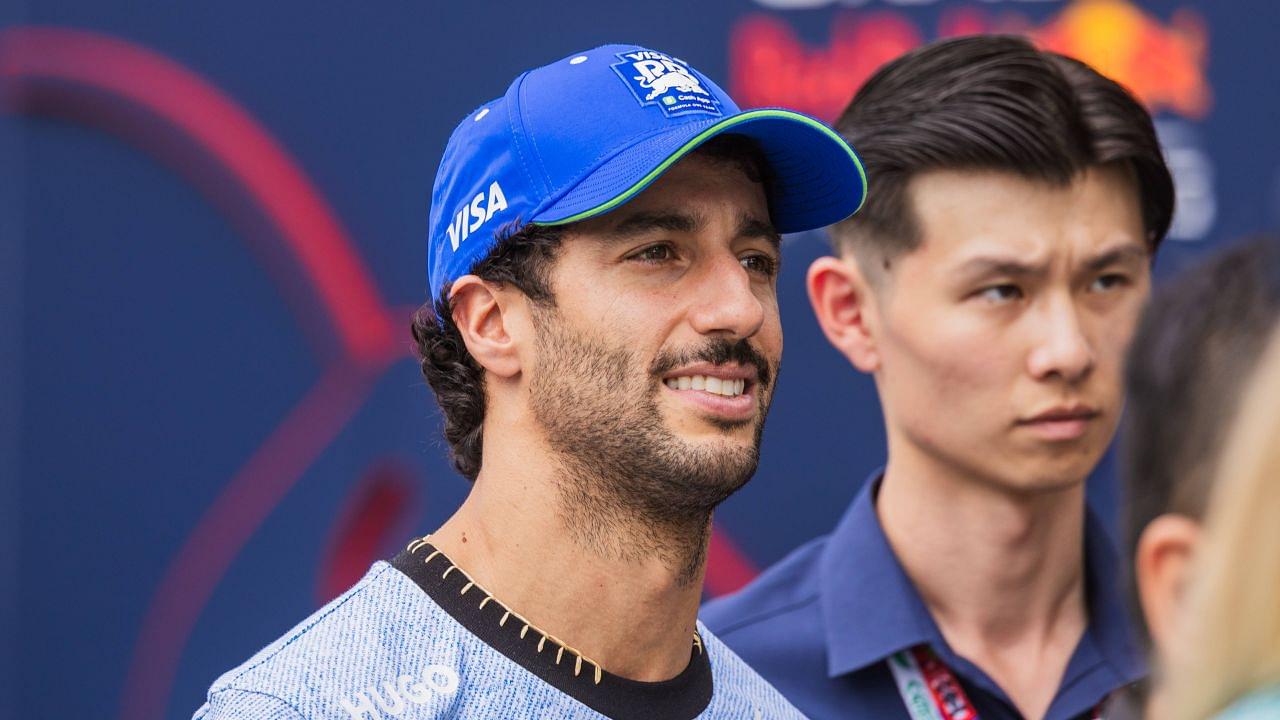 Daniel Ricciardo of Australia and Visa Cash App RB Formula One Team during Formula One Singapore Grand Prix