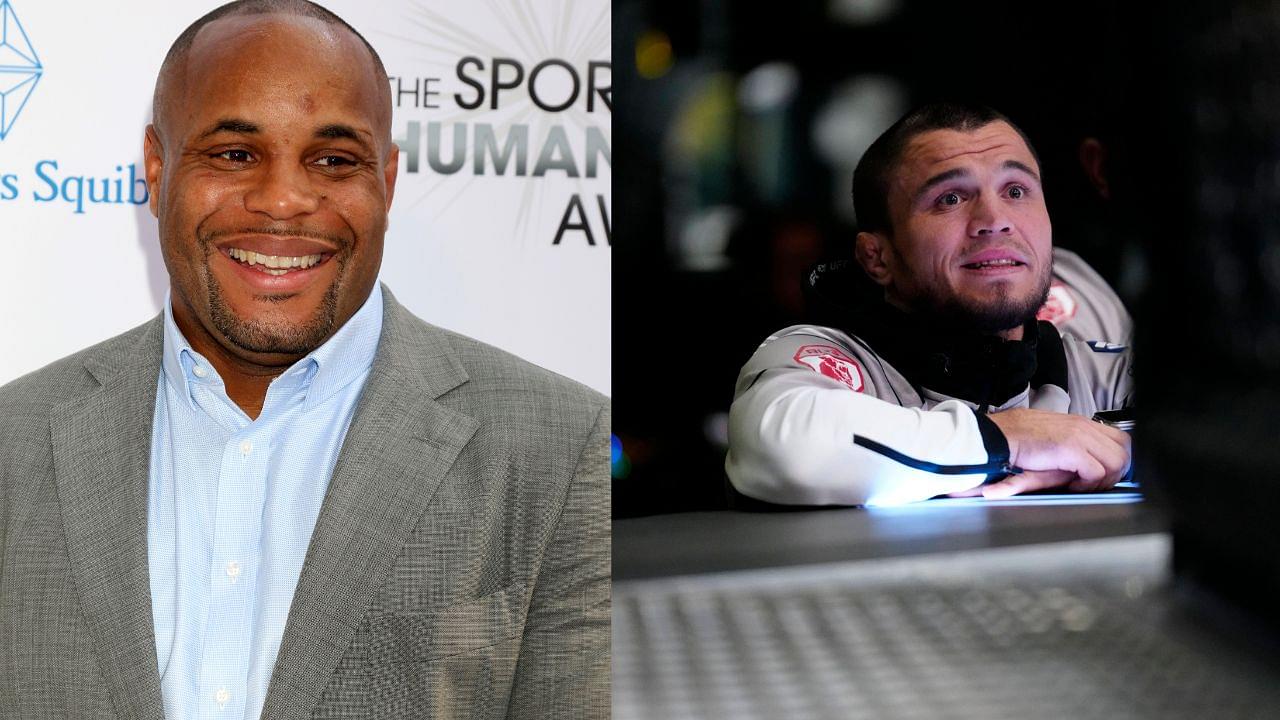 Daniel Cormier (L), Umar Nurmagomedov (R)