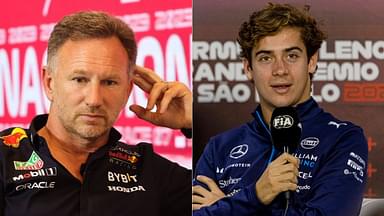 Christian Horner(L), Franco Colapinto(R)