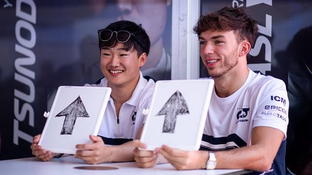 Pierre Gasly (Scuderia AlphaTauri 10), Yuki Tsunoda (Scuderia AlphaTauri 22) testen amerikanische Kekse, USA, Formel 1 Grand Prix der USA,