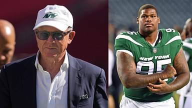 Woody Johnson and Quinnen Williams