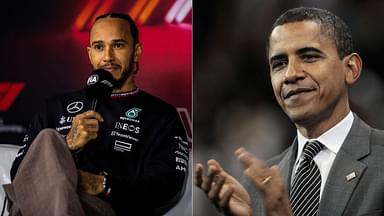 Lewis Hamilton(L), Barack Obama(R)