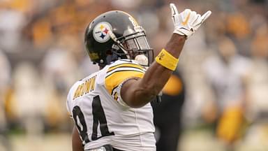 Dec 9, 2018; Oakland, CA, USA; Pittsburgh Steelers wide receiver Antonio Brown (84) before the start of the game against the Oakland Raiders at Oakland Coliseum.