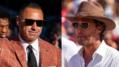 Steve Sarkisian and Matthew McConaughey