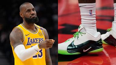 LeBron James and his new LeBronto shoe