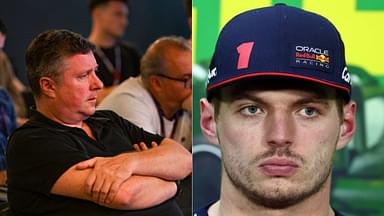 David Croft (L) and Max Verstappen(R)