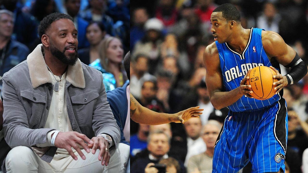 Tracy McGrady (L), Dwight Howard (R)