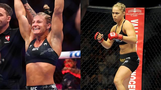 Kayla Harrison (L) Ronda Rousey (R)