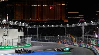 77 Valtteri Bottas (FIN, Alfa Romeo F1 Team Stake), 14 Fernando Alonso (ESP, Aston Martin Aramco Cognizant F1 Team), F1 Grand Prix of Las Vegas at Las Vegas Strip Circuit on November 19, 2023 in Las Vegas, United States of America