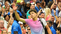 Ben Shelton (USA) after losing to Frances Tiafoe (USA) on day five of the 2024 U.S. Open tennis tournament