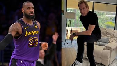 LeBron James (L) and Skip Bayless (R)