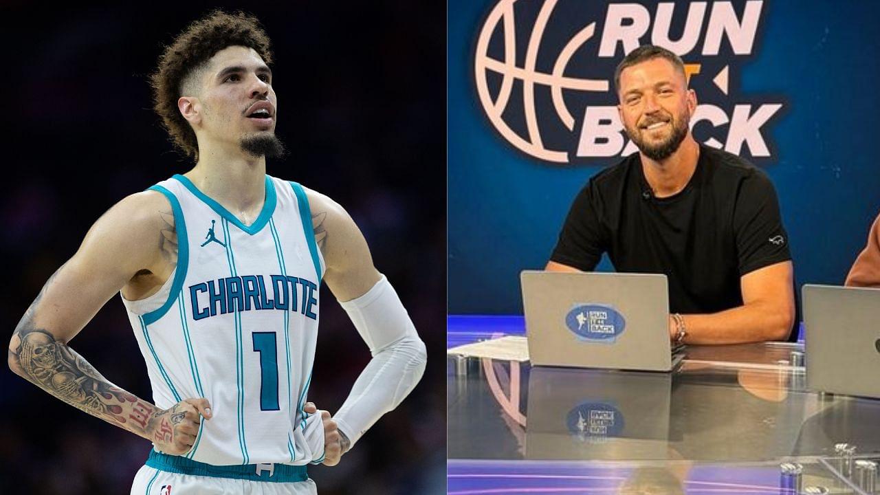 LaMelo Ball (L) and Chandler Parsons (R)