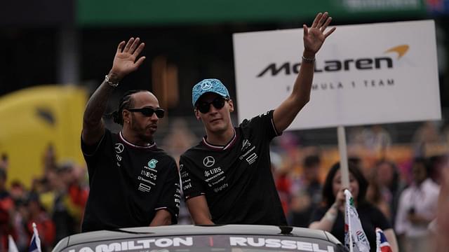 Lewis Hamilton GBR , Mercedes AMG Petronas Formula One Team, George Russell GBR