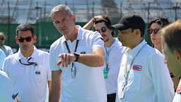 FIA Race Director Niels Wittich and safety car driver Bernd Mayländer inspect the Interlagos circuit