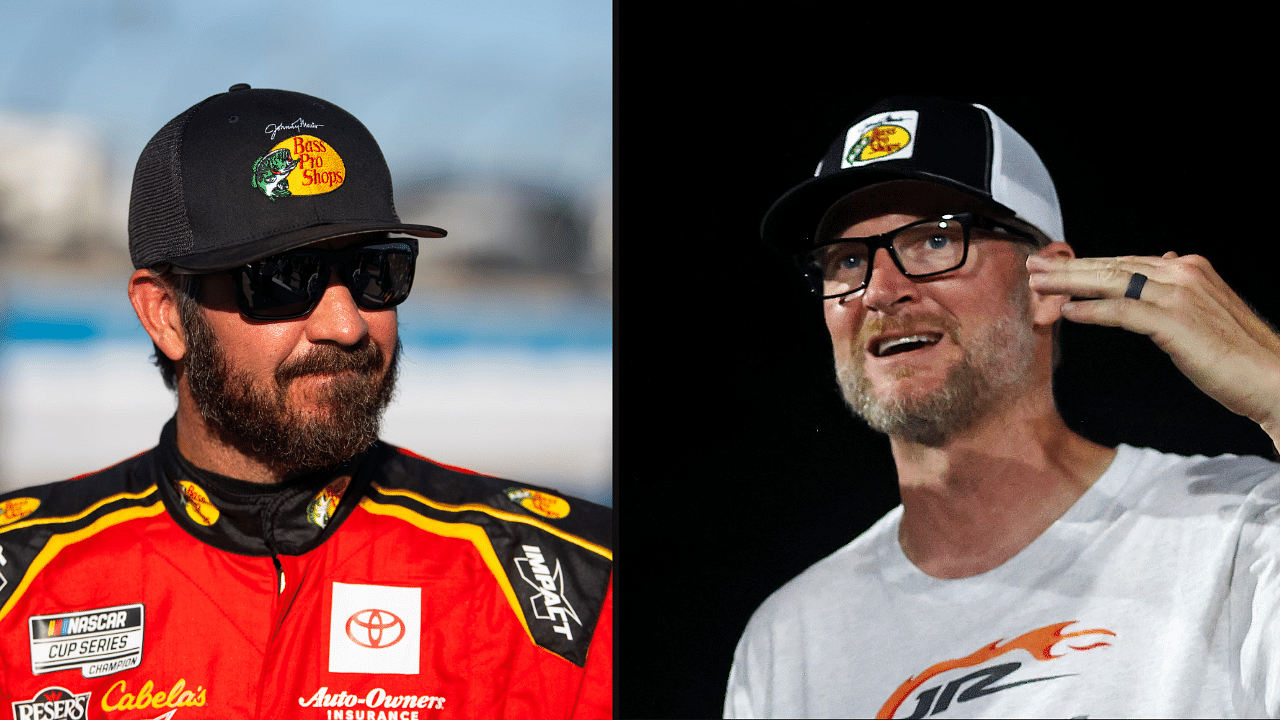 Martin Truex Jr. (L) and Dale Earnhardt Jr. (R)