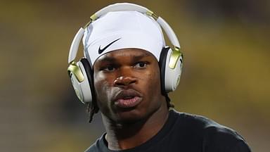 Colorado Buffaloes wide receiver Travis Hunter (12) before the game against the Cincinnati Bearcats at Folsom Field.