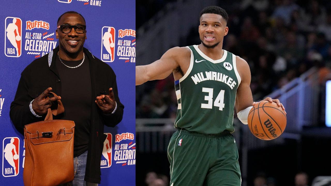 Shannon Sharpe (L), Giannis Antetokuonmpo (R).