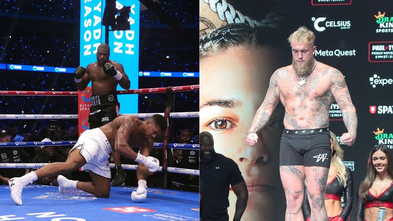 Daniel Dubois (L), Jake Paul (R)