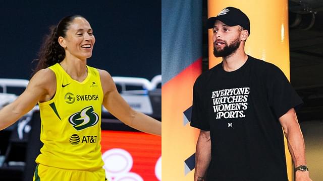 Sue Bird and Stephen Curry