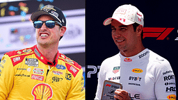 Joey Logano (L) and Sergio Perez (R).