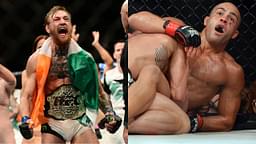 Conor McGregor (L), Eddie Alvarez (R)