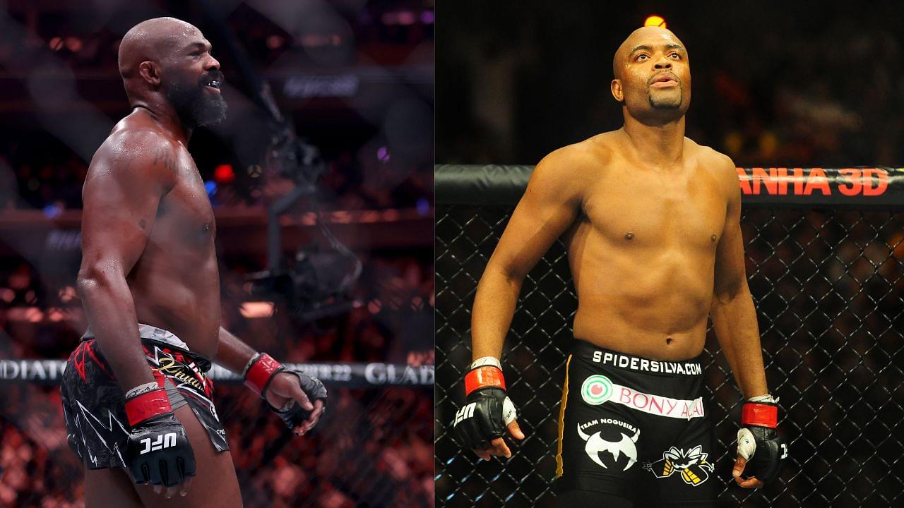 Jon Jones (L), Anderson Silva (R)