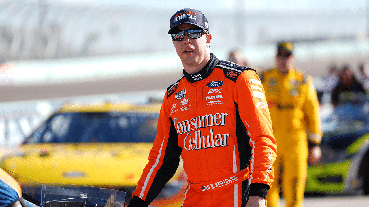 NASCAR Cup Series driver Brad Keselowski (6) during qualifying for the Straight Talk Wireless 400 at Homestead-Miami Speedway.