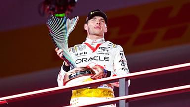 Max Verstappen NED Red Bull Racing on the podium Formula 1 GP USA Las Vegas