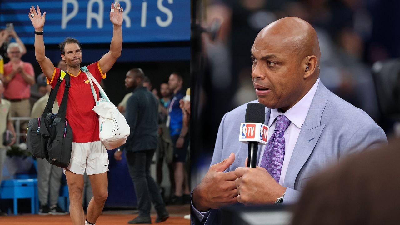 Rafael Nadal (L), Charles Barkley (R)