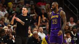 Los Angeles Lakers head coach JJ Redick with forward LeBron James (23) against the Phoenix Suns at Footprint Center.