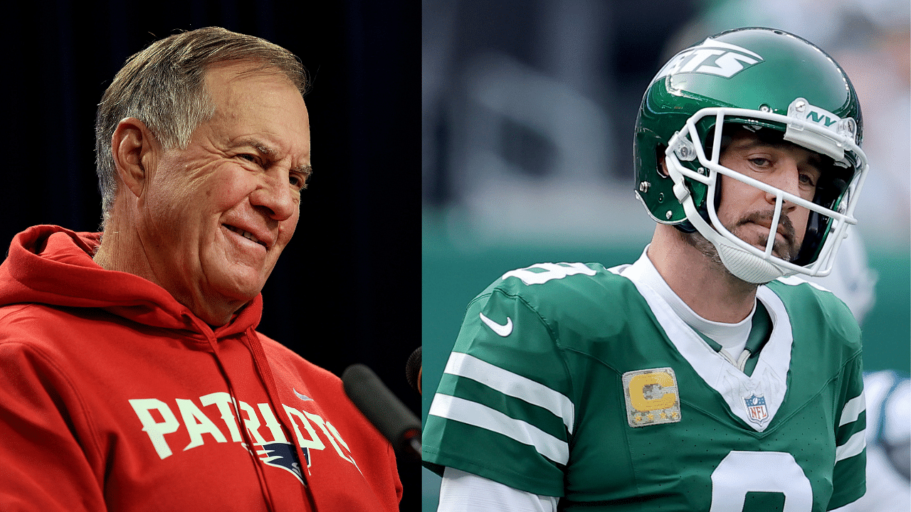 Bill Belichick (L) and Aaron Rodgers (R)