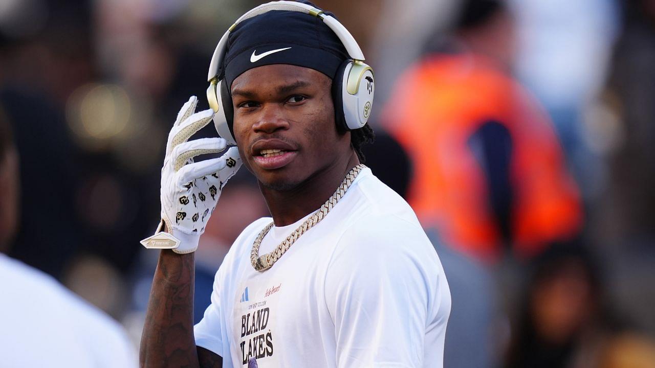 Colorado Buffaloes wide receiver Travis Hunter (12) before the game against the Utah Utes at Folsom Field.