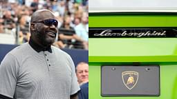 Shaquille O'Neal and the iconic Lamborghini logo