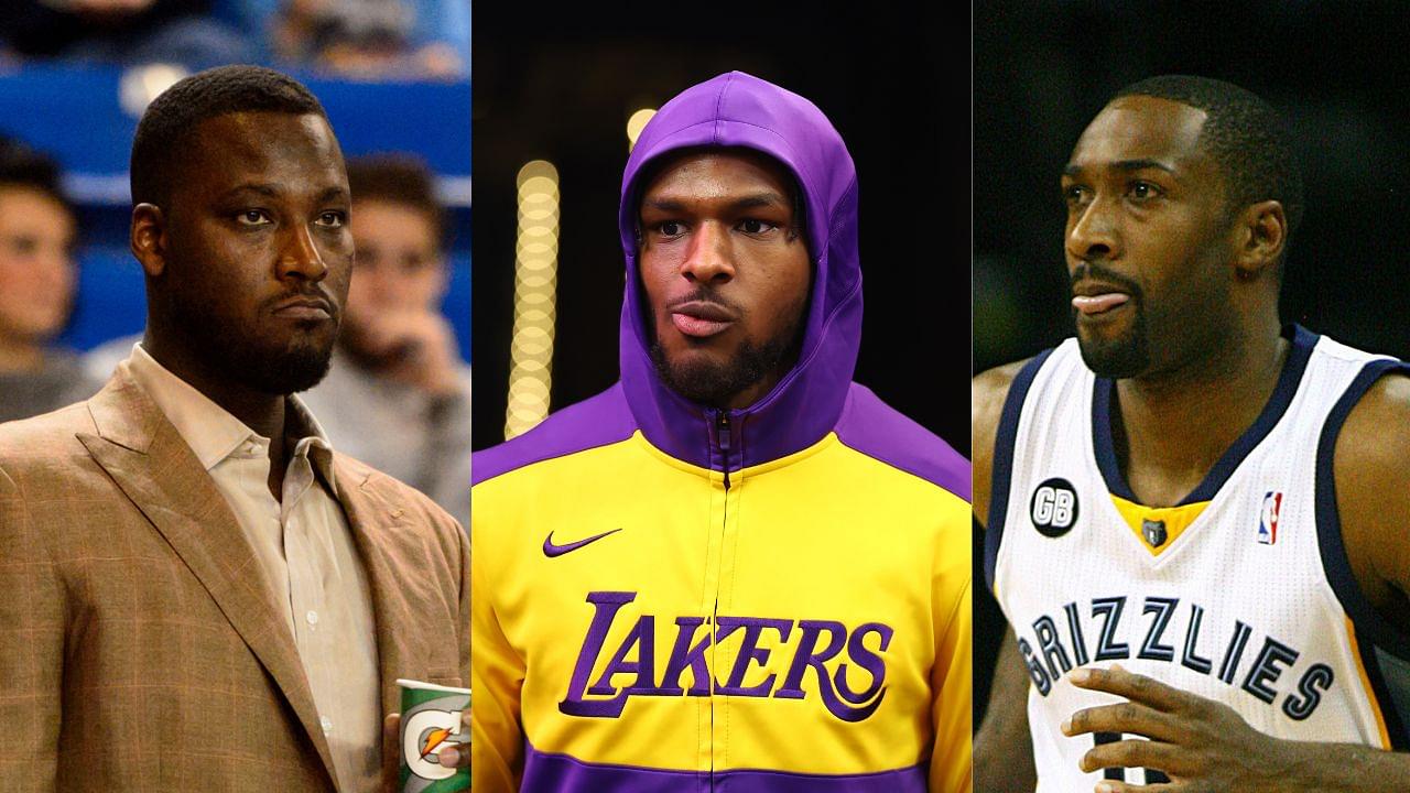 Kwame Brown, Bronny James and Gilbert Arenas